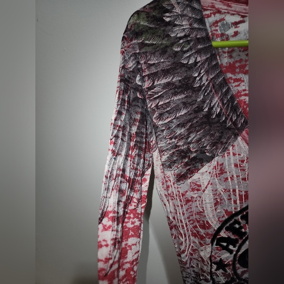 Affliction Long sleeved V-neck shirt - Picture 3 of 4